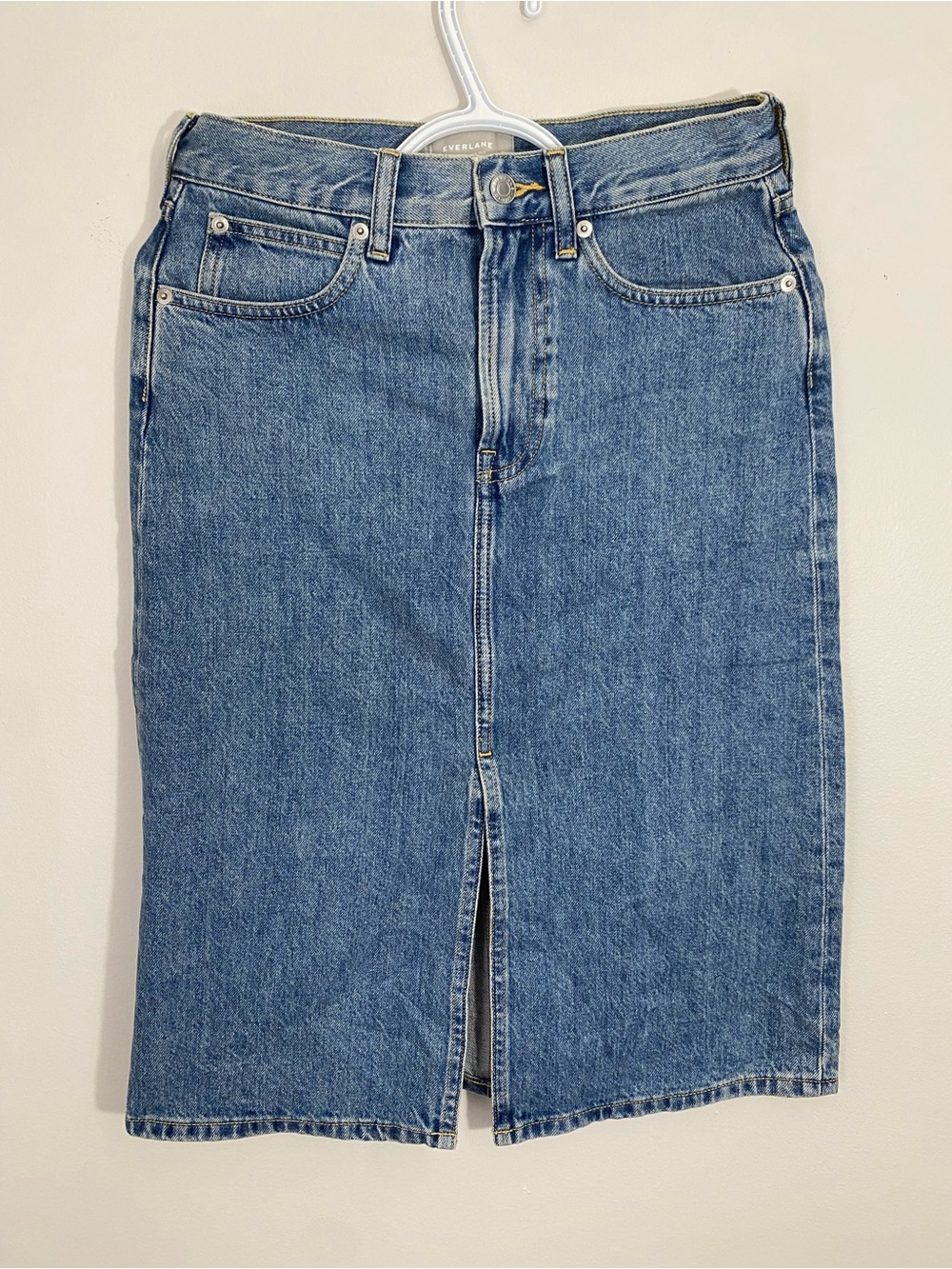 Everlane The Denim Midi Skirt 25R